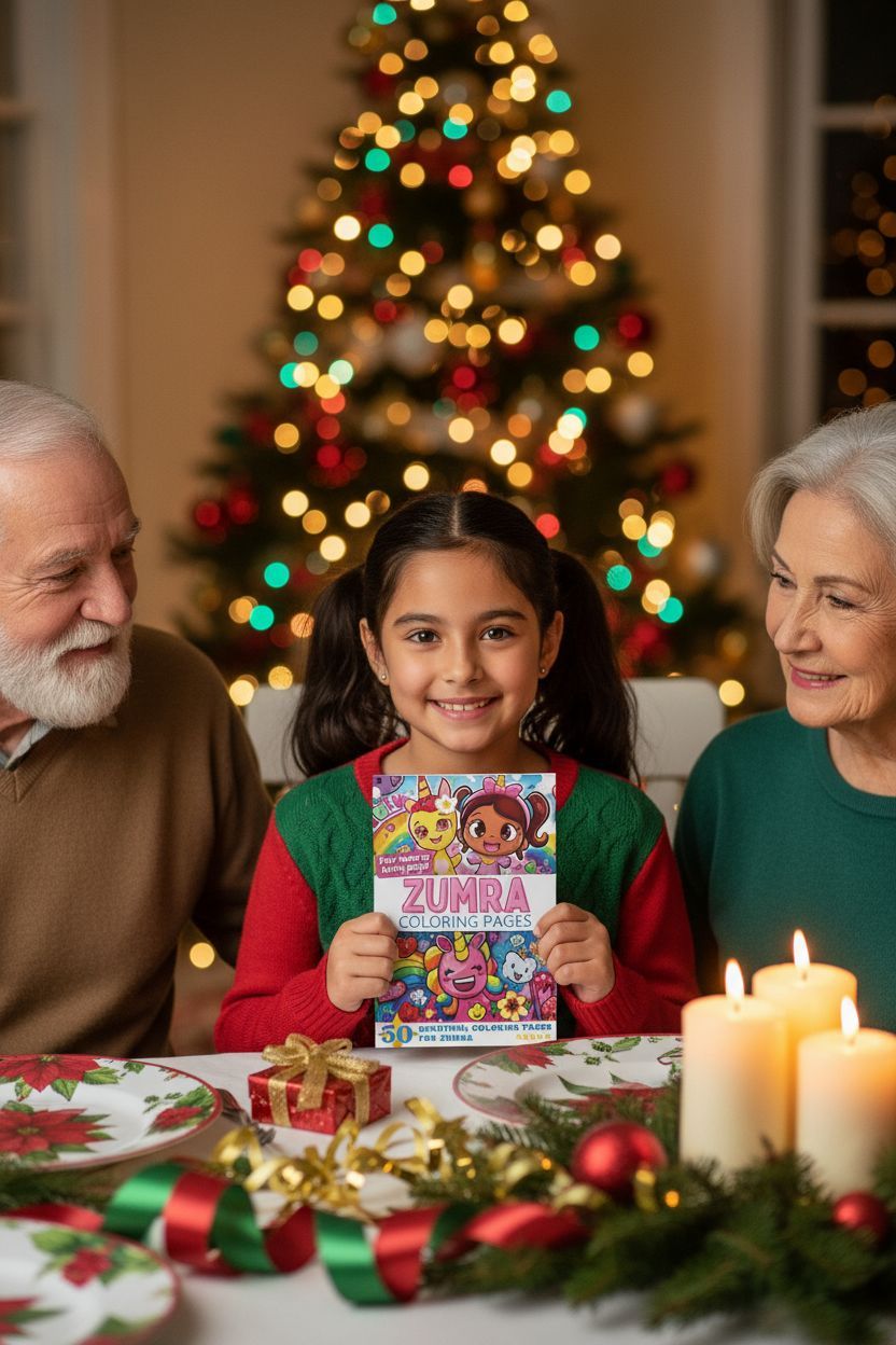 Zumra Christmas coloring pages gift