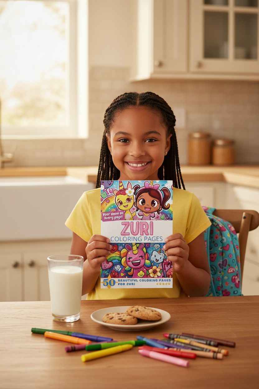 Zuri personal coloring pages