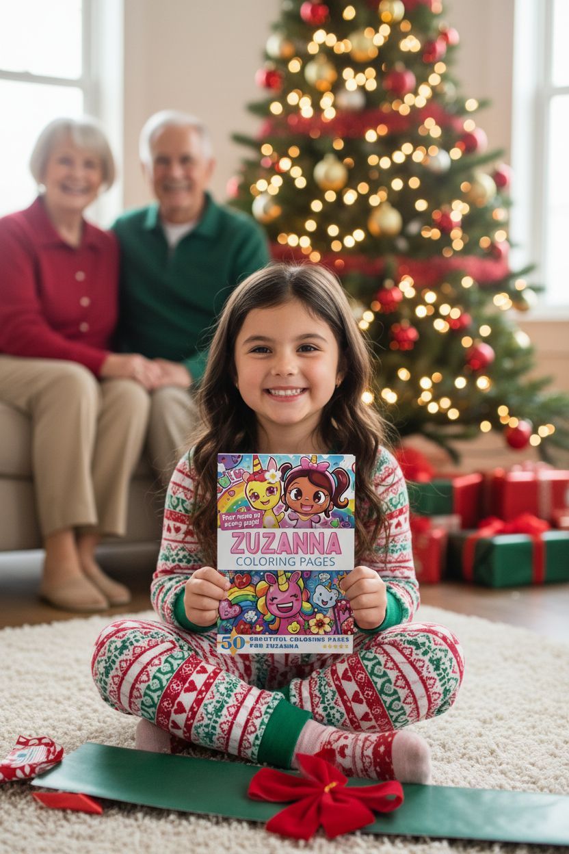 Zuzanna Christmas coloring pages gift