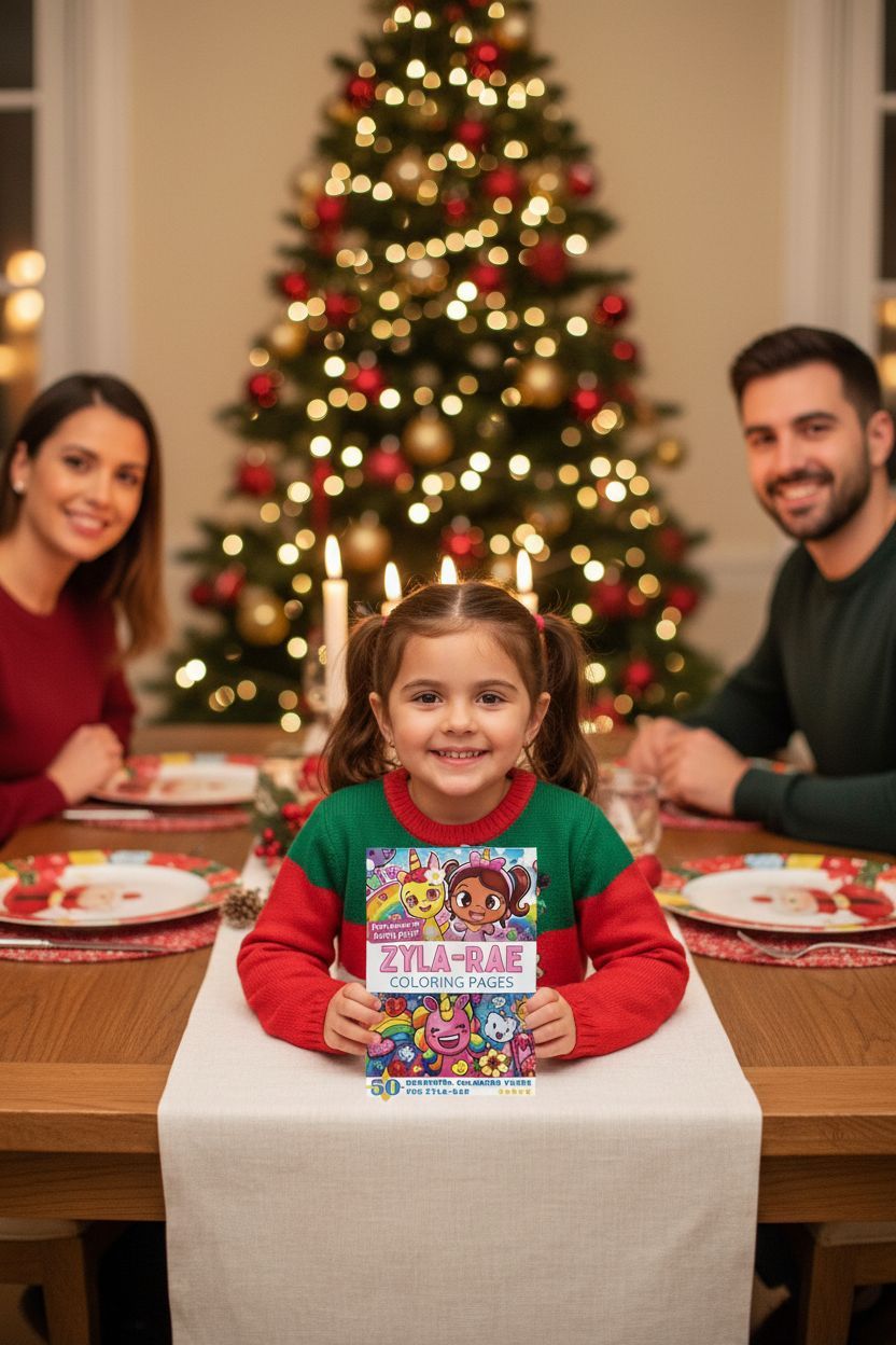 Zyla-Rae Christmas coloring pages gift
